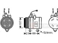 Compresor, climatizare DAEWOO MATIZ (KLYA) - VAN WEZEL 8100K079