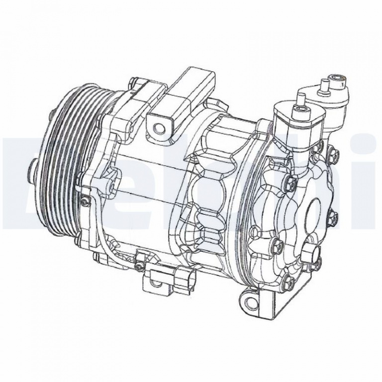 Compresor, climatizare DELPHI CS20351 model FORD TRANSIT bus (FD_ _, FB_ _, FS_ _, FZ_ _, FC_ _) 2006 2007 2008 2009 2010 2011 2012 2013 2014