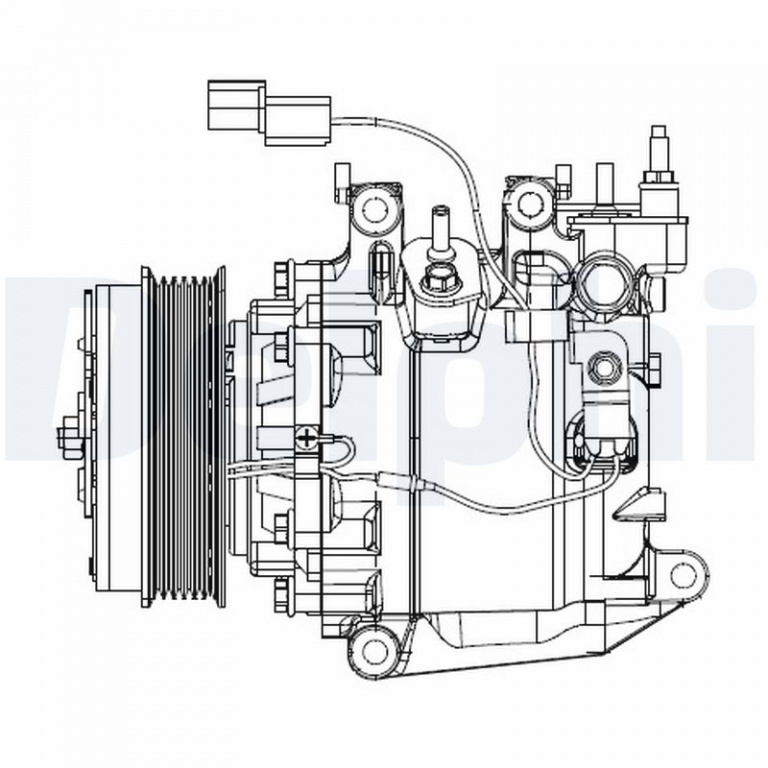 Compresor, climatizare DELPHI CS20503 se potriveste la HONDA CIVIC IX (FK) 2012 2013 2014 2015 2016