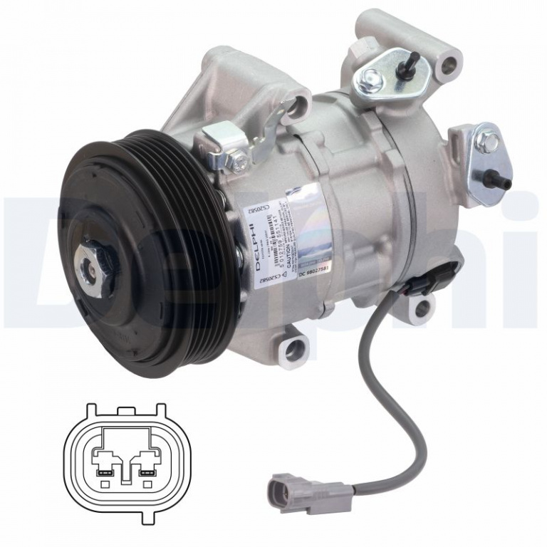 Compresor, climatizare DELPHI CS20582 se potriveste la TOYOTA YARIS (_P13_) 2010 2011 2012 2013 2014 2015 2016 2017 2018 2019 2020