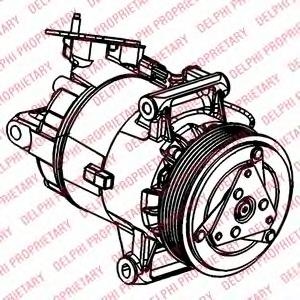 Compresor, climatizare - DELPHI TSP0155927