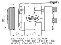 Compresor, climatizare FIAT DUCATO caroserie (244) (2002 - 2016) NRF 32779 piesa NOUA