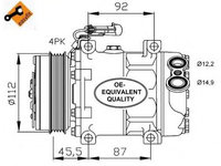 Compresor, climatizare FIAT DUCATO caroserie (250, 290) (2006 - 2020) NRF 32701