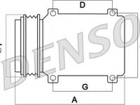 Compresor, climatizare FIAT PUNTO (176), FIAT BRAVA (182), FIAT BRAVO I (182) - DENSO DCP09007