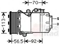 Compresor, climatizare FORD FOCUS C-MAX, FORD FOCUS II (DA_), FORD FOCUS II Station Wagon (DA_) - VAN WEZEL 1800K497