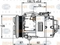 Compresor, climatizare FORD FOCUS C-MAX, VOLVO S40 II limuzina (MS), VOLVO V50 combi (MW) - HELLA 8FK 351 113-441