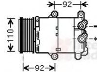 Compresor, climatizare FORD GALAXY (WA6), FORD S-MAX (WA6), FORD MONDEO IV (BA7) - VAN WEZEL 1800K477