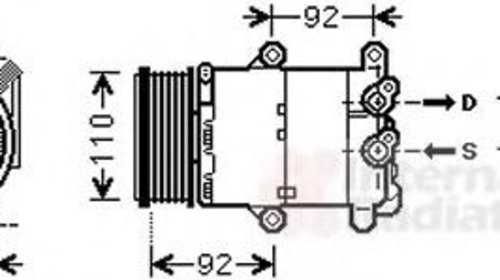 Compresor, climatizare FORD GALAXY (WA6), FOR