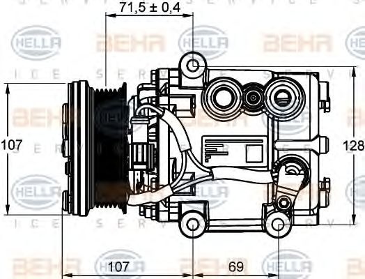 Compresor climatizare FORD KA (RB_) - Cod intern: W20088027 - LIVRARE DIN STOC in 24 ore!!!