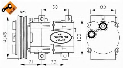 Compresor, climatizare FORD MONDEO II Limuzin