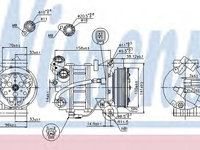 Compresor, climatizare FORD MONDEO IV limuzina (BA7) (2007 - 2016) NISSENS 89350