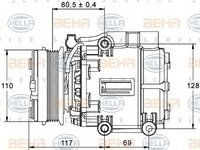 Compresor climatizare FORD MONDEO Mk II combi (BNP) - OEM - NRF: NRF32248|32248 - Cod intern: W02343782 - LIVRARE DIN STOC in 24 ore!!!