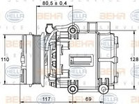 Compresor climatizare FORD MONDEO Mk II limuzina (BFP) - OEM - NRF: NRF32248|32248 - Cod intern: W02343782 - LIVRARE DIN STOC in 24 ore!!!
