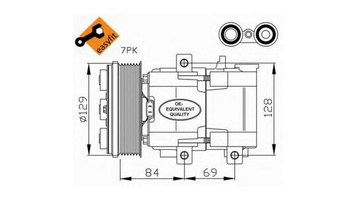 Compresor, climatizare Ford MONDEO Mk III lim