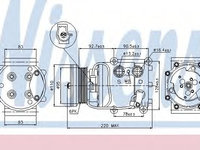 Compresor, climatizare FORD TRANSIT CONNECT (P65_, P70_, P80_) (2002 - 2016) NISSENS 89071
