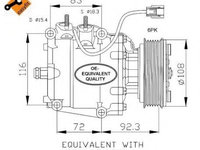 Compresor, climatizare HONDA ACCORD Mk VII (CG, CK) (1997 - 2003) NRF 32072