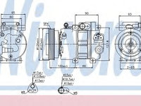Compresor, climatizare HYUNDAI ELANTRA limuzina (HD) (2005 - 2011) NISSENS 89292 piesa NOUA