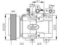 Compresor, climatizare HYUNDAI SANTA FÉ I (SM) NRF 32204