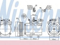 Compresor, climatizare HYUNDAI SANTA FE I (SM) (2000 - 2006) NISSENS 89238 piesa NOUA