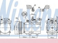 Compresor, climatizare HYUNDAI TUCSON (JM) (2004 - 2010) NISSENS 890130 piesa NOUA