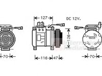 Compresor, climatizare IVECO DAILY III caroserie inchisa/combi, IVECO DAILY III platou / sasiu - VAN WEZEL 2800K077