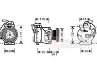 Compresor, climatizare IVECO DAILY III caroserie inchisa/combi, IVECO DAILY III platou / sasiu - VAN WEZEL 2800K064