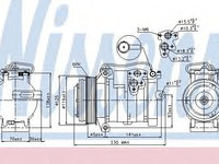 Compresor, climatizare JEEP GRAND CHEROKEE II (WJ, WG) (1998 - 2005) NISSENS 89315 piesa NOUA