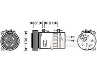 Compresor, climatizare LANCIA KAPPA (838A), LANCIA KAPPA SW (838B), LANCIA KAPPA cupe (838) - VAN WEZEL 7300K005