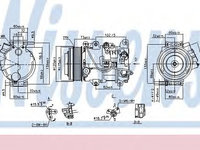 Compresor, climatizare LEXUS GS (GRS19, UZS19, URS19, GWS19) (2005 - 2011) NISSENS 890141 piesa NOUA