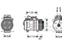 Compresor, climatizare MERCEDES-BENZ SL (R129), MERCEDES-BENZ E-CLASS limuzina (W124), MERCEDES-BENZ E-CLASS Break (S124) - VAN WEZEL 3000K278