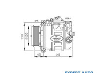 Compresor, climatizare Mercedes SLK (R171) 2004-2011 #2 0002309111