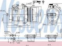 Compresor, climatizare MERCEDES SPRINTER 3,5-t bus (906) (2006 - 2016) NISSENS 89606 piesa NOUA