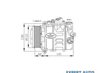 Compresor, climatizare Mercedes VITO bus (W639) 2003-2016 #3 0012303211