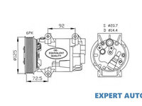 Compresor, climatizare Nissan ALMERA Mk II (N16) 2000-2016 #2 1139026