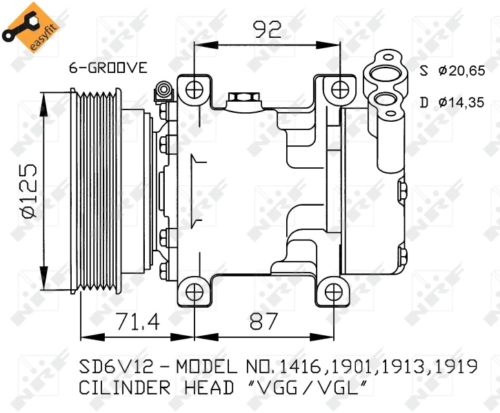 Compresor climatizare NRF RENAULT MEGANE