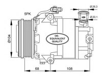 Compresor, climatizare OPEL ASTRA G Cabriolet (F67) (2001 - 2005) NRF 32082