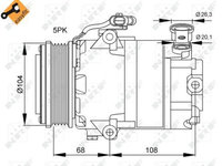 Compresor climatizare Opel Astra G (F48, F08), Combo Tour, Corsa C (F08, F68), Meriva, Tigra Twintop, Zafira A (F75) Nrf 32082