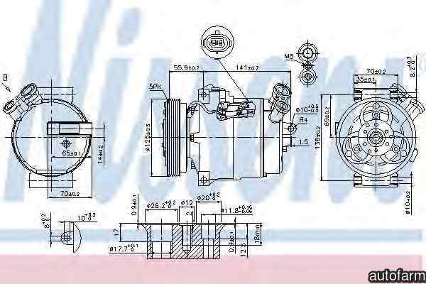 Compresor, climatizare OPEL ASTRA G hatchback (F48_, F08_) NISSENS 89308