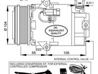 Compresor, climatizare OPEL ASTRA H combi (L35) (2004 - 2016) NRF 32429