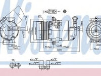 Compresor, climatizare OPEL ASTRA H (L48) (2004 - 2016) NISSENS 890006 piesa NOUA