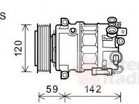 Compresor, climatizare OPEL INSIGNIA, OPEL INSIGNIA limuzina, OPEL INSIGNIA combi - VAN WEZEL 3700K576