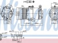 Compresor, climatizare OPEL MERIVA (2003 - 2010) NISSENS 89042 piesa NOUA