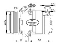 Compresor, climatizare OPEL TIGRA TwinTop (2004 - 2020) NRF 32082