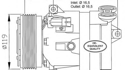 Compresor, climatizare OPEL VECTRA B (36) (19