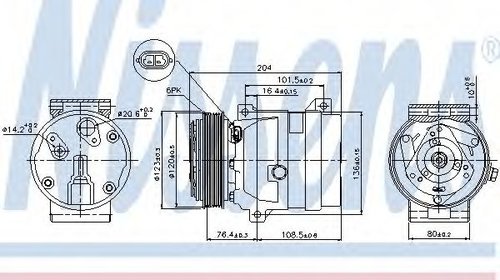 Compresor, climatizare OPEL VIVARO combi (J7)