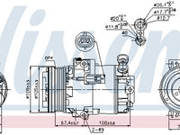 Compresor, climatizare OPEL ZAFIRA 2007-2015 NISSENS 89222