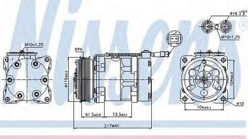 Compresor, climatizare PEUGEOT 206 CC (2D) (2