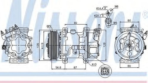 Compresor, climatizare PEUGEOT 206 CC (2D) (2