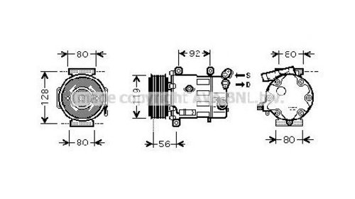 Compresor, climatizare PEUGEOT 207 VAN 04/200