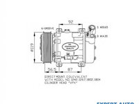 Compresor, climatizare Peugeot EXPERT caroserie (VF3A_, VF3U_, VF3X_) 2007-2016 #2 0900K238